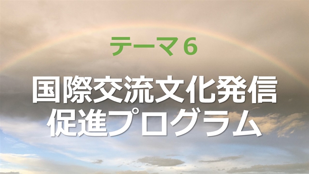 テーマ６：国際交流文化発信促進プログラム